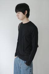diagonal long sleeve