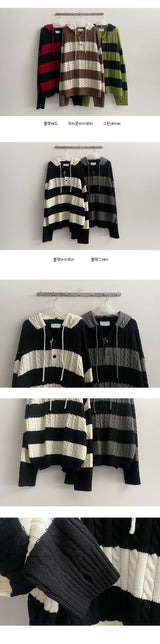 Tuben Twisted Warmer Knit Hood (5 colors)