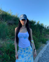 AROHA Flower Flared Long Skirt