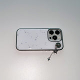 [MADE] SRARRY NIGHT PHONE CASE WHITE (epoxy silver bumper)