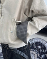 Deon Dyeing High Neck Crop Jacket