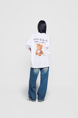 24FW HOSHI X ADLV TIGER FIGURE SHORT SLEEVE T-SHIRT WHITE