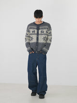 Point stripe denim