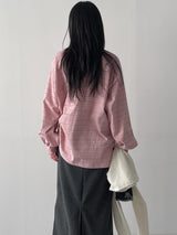 [Unisex] キャンディストライプオーバーフィットTシャツ