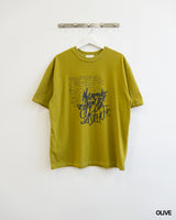 ペンシルプリントショートスリーブTシャツ