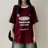 ティニートラックラインオーバーサイズフィットショートスリーブTシャツ