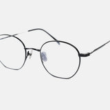 Knouun Round titanium glasses CODE. 101. A Black