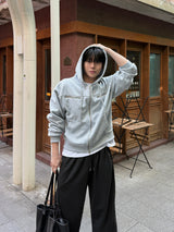 Heaton hevy rivet hood zipup