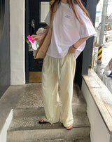 ア レタリングTシャツ,アイボリー