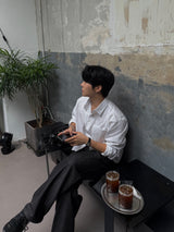 D-ring non-fade regular denim pants