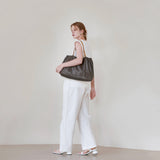 TYVEK FLEXIBLE BAG - Chocolate Brown & Ivory (MEDIUM)