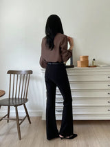 Loha Half-Neck Puff Blouse