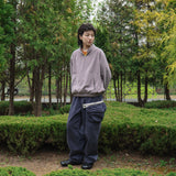 Surface fleece pullover / Rose ash