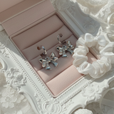 Adorable Ribbon Huggies Piercing - Silver