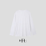 [HFORUS MADE]Forus U - kneck long sleeves IN WHITE