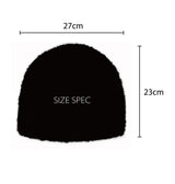 Mushroom Fakefur Beanie - Black