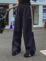 エンジーカラーマッチングナイロンワイドパンツ
