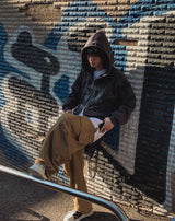 Winnie crop two way hoodie zip-up
