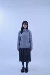 Jiyu High Neck Twist Knit (2color)