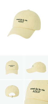 [24SS] ベーシックスモールロゴボールキャップ LIGHT YELLOW