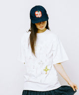 スケッチクロスTシャツ - ホワイト