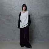ZIP TEETH PANTS: PURPLE