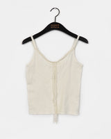 Prout Ribbed Lace Ribbon Inner Layered Sleeveless