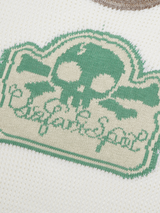 MULTI SKULL MESH KNIT (IVORY/MINT)