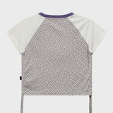 Star Dot Shirring Half Sleeve T-shirt