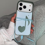 [MADE] MELODY PHONE CASE BLUE (silver mirror bumper)