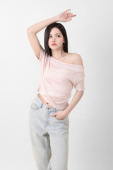 シースルーリボントップス Pink