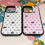 [MADE] Rose . dot Glass Bumper I-case