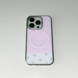 [MADE] [+MagSafe] SWEET PEA PHONE CASE (glass silver bumper)