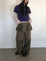 [MD Pick]ベイスリットカットアウトTシャツ (5color)