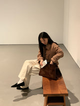 [MADE] [Wool Napping] Winter Warm ピンタックワイドスラックス