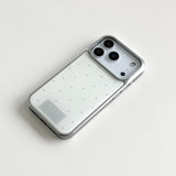 [Epoxy] ミニステッチ(gray)シルバーバンパーケース