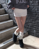 Double drape shorts