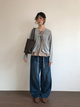Haven Frill Check Blouse (2color)
