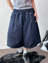 Value Keyring Circle Pintuck Bermuda Shorts 4 color