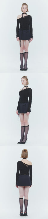 LAURA LACE TOP black