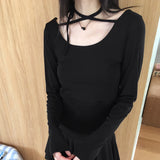 [MADE] Sint ストラップカラーリングボタンスリット清涼長袖Tシャツ