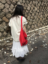 Dazney レースフリルロングスカート