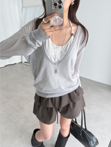 folding short pants (2color)