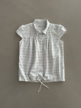 Vintage String Pintuck Shirts - Cotton Candy(Stripe)