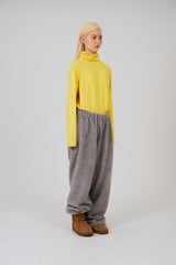COLOR POP TURTLENECK T-SHIRTS - YELLOW
