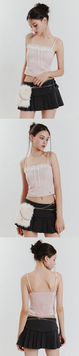 CHARLOTTE LACE TOP pink