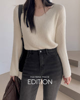 【MADE】Vネックニット