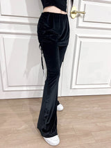 1072. Velvet shirring sk-pt (3color)