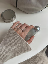 [5 set] Bold Twist Ring Set 