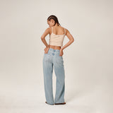 Tiam Crop Bra Top Beige